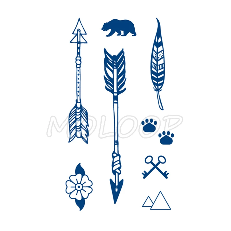 Juice Tattoo Sticker Bear Feather Arrow Key Waterproof Temporary Makeup Fake Tattoos for Woman Men Art Lasting To 5 -15 Days
Juice Tattoo Sticker Bear Feather Arrow Key Waterproof Temporary Makeup Fake Tattoos for Woman Men Art Lasting To 5 -15 Days