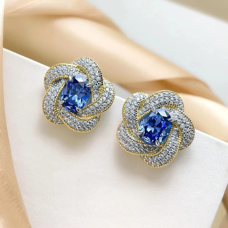 High top fashion trend artificial Tanzania Blue Treasure temperament 2 carat egg 925 silver style wedding jewelry wholesale
High top fashion trend artificial Tanzania Blue Treasure temperament 2 carat egg 925 silver style wedding jewelry wholesale