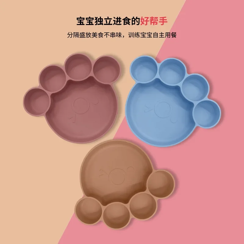 Hot Baby Silicone Plate Baby Integrated Suction Cup Animal Feet Division Children's Silicone Bowl Plate 
Hot Baby Silicone Plate Baby Integrated Suction Cup Animal Feet Division Children's Silicone Bowl Plate