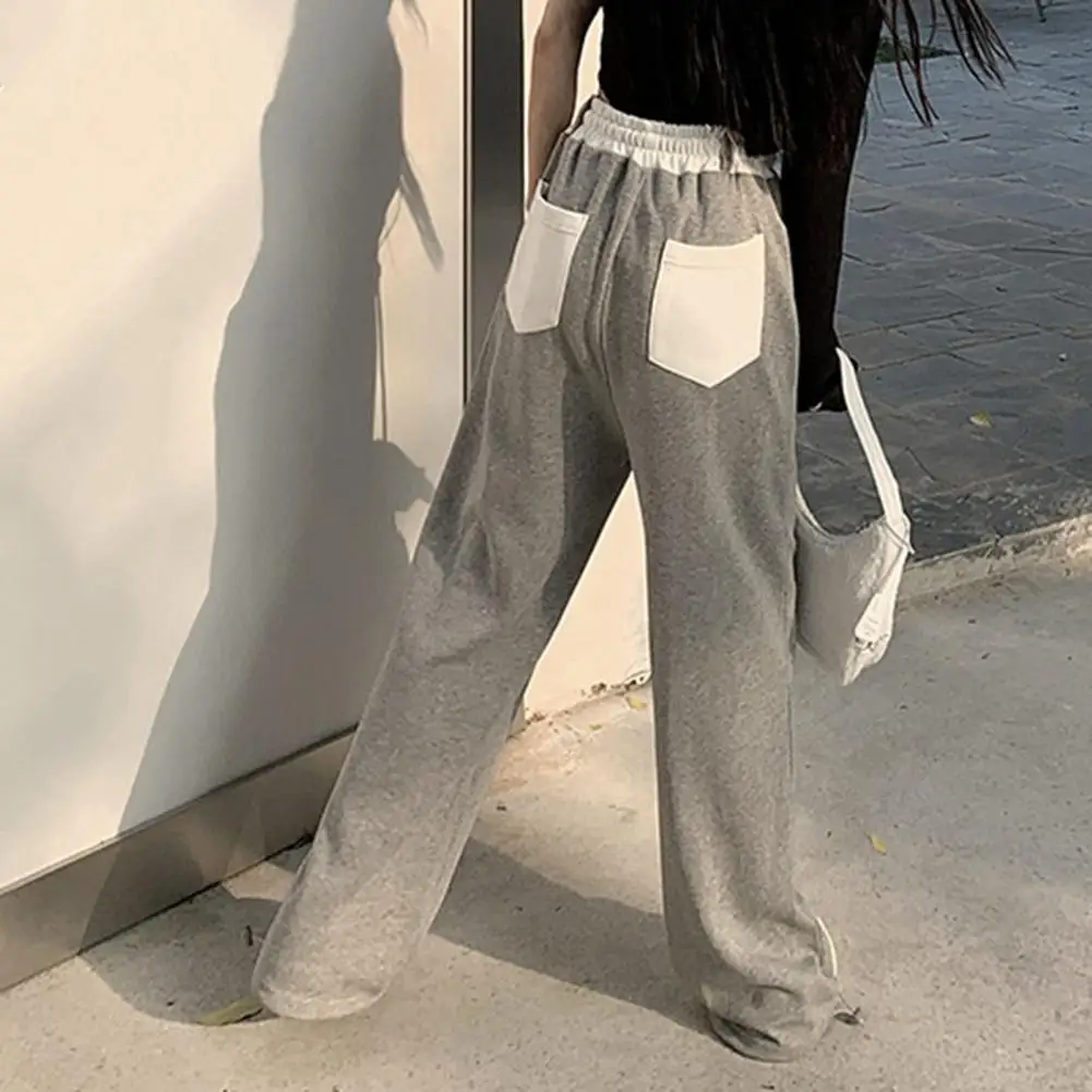 Women's solid color trousers, color matching design, casual, commuting, loose, modify your leg shape.
Women's solid color trousers, color matching design, casual, commuting, loose, modify your leg shape.