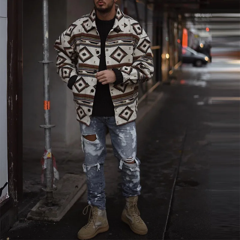 Fashion Men Autumn Winter New Zipper Cardigan Tops Men's Stand Collar Shirt 2023 Streetwear Vintage Pattern Printed Thick Shirts
Fashion Men Autumn Winter New Zipper Cardigan Tops Men's Stand Collar Shirt 2023 Streetwear Vintage Pattern Printed Thick Shirts