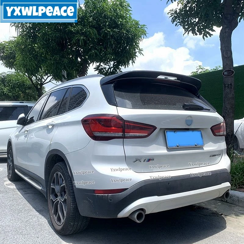

For BMW X1 F48 2017 2018 2019 2020 2021 Spoiler High Quality ABS Primer Color Trunk Lip Rear Roof Spoiler Wing Car Accessories