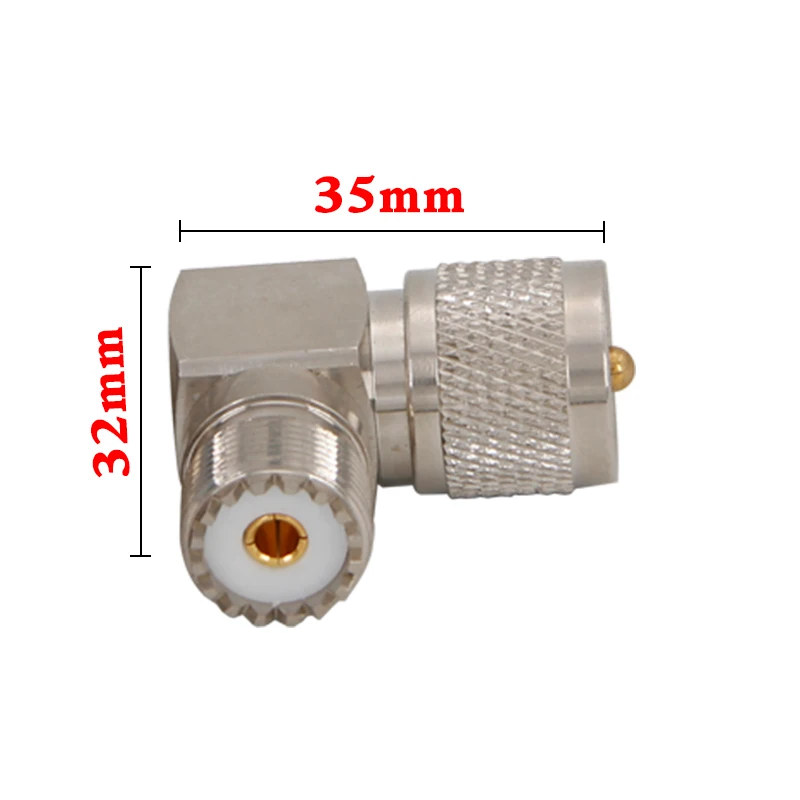1Pcs UHF SO239 Female To UHF PL-259 Male Connector 90 Degree Right Angle RF Adapter Conecter Coaxial Brand new and high quality
1Pcs UHF SO239 Female To UHF PL-259 Male Connector 90 Degree Right Angle RF Adapter Conecter Coaxial Brand new and high quality