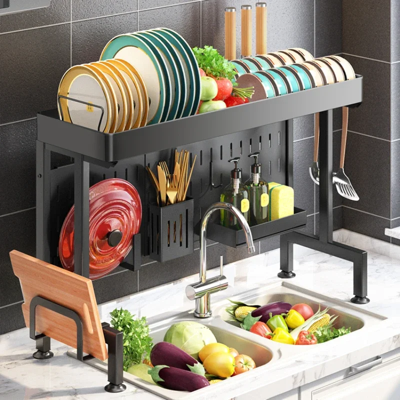 Kitchen sink storage rack, drainage bowl rack, retractable countertop, above the sink for hanging dishes, dishes, and storage ra
Kitchen sink storage rack, drainage bowl rack, retractable countertop, above the sink for hanging dishes, dishes, and storage ra