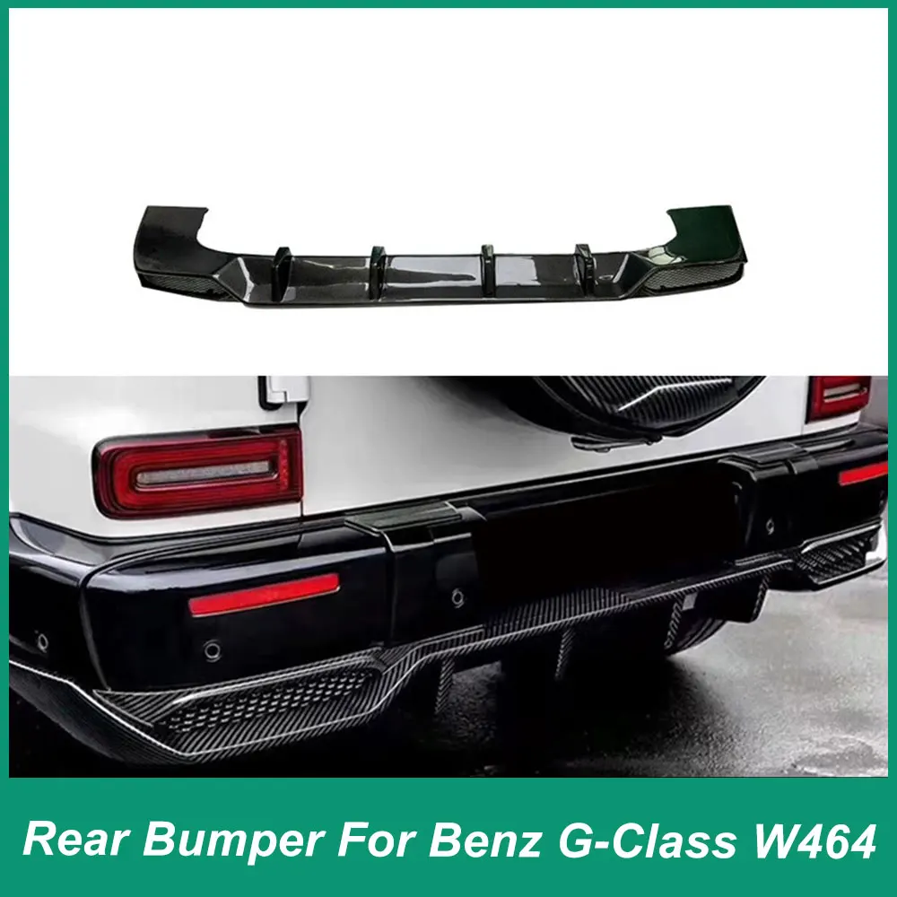 

For Mercedes Benz W464 G-Class G500 G63 AMG Body Kit 2019-2023 True Carbon Fiber Rear Bumper Diffuser Diverter Spoiler Lip Chin