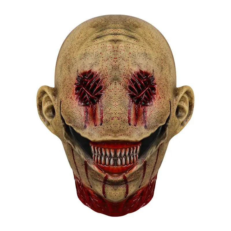 

Scary Bloody Clown Face Cover Elastic Latex Horror Halloween Headgear Halloween Evil Mask Cosplay Masquerade Costume Party Props