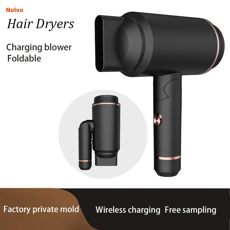 

5000mAh High Power Foldable Cordless Hair Dryers Rechargeable Portable Travel Hairdryer Wireless Blow Dryer Styling Tool