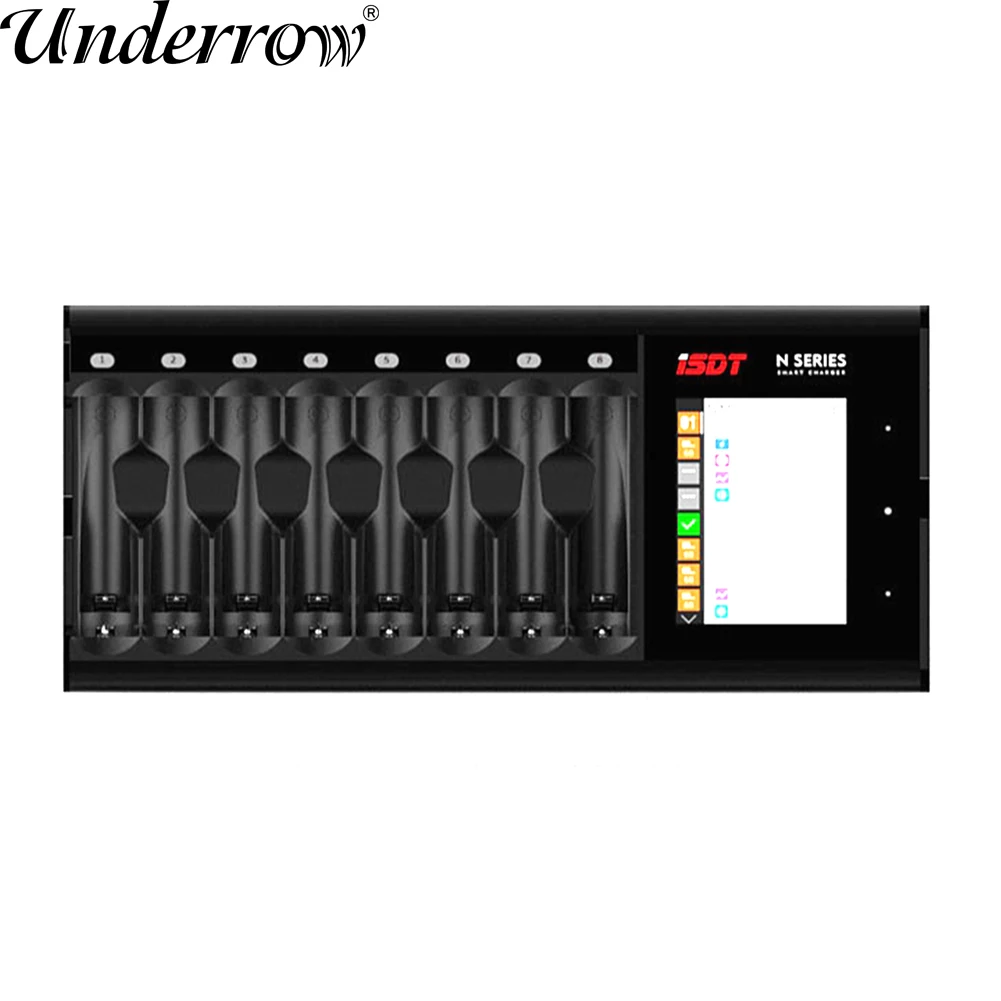 ISDT N8 N16 N24 AA AAA Battery Charger DC Smart Battery Charger For Battery of Li-lon LiHv Ni-MH Ni-Cd LiFePO4
ISDT N8 N16 N24 AA AAA Battery Charger DC Smart Battery Charger For Battery of Li-lon LiHv Ni-MH Ni-Cd LiFePO4