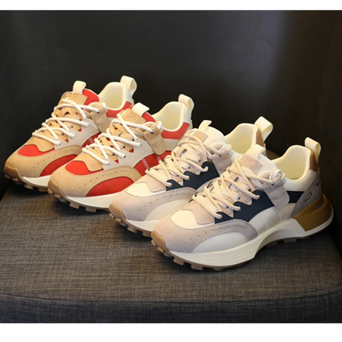 Dave&Di Ins Blogger Retro Dad's Shoes Leather Thick Sole Increase Casual Shoes Fashion Comfortable And Breathable Sneakers Women
Dave&Di Ins Blogger Retro Dad's Shoes Leather Thick Sole Increase Casual Shoes Fashion Comfortable And Breathable Sneakers Women