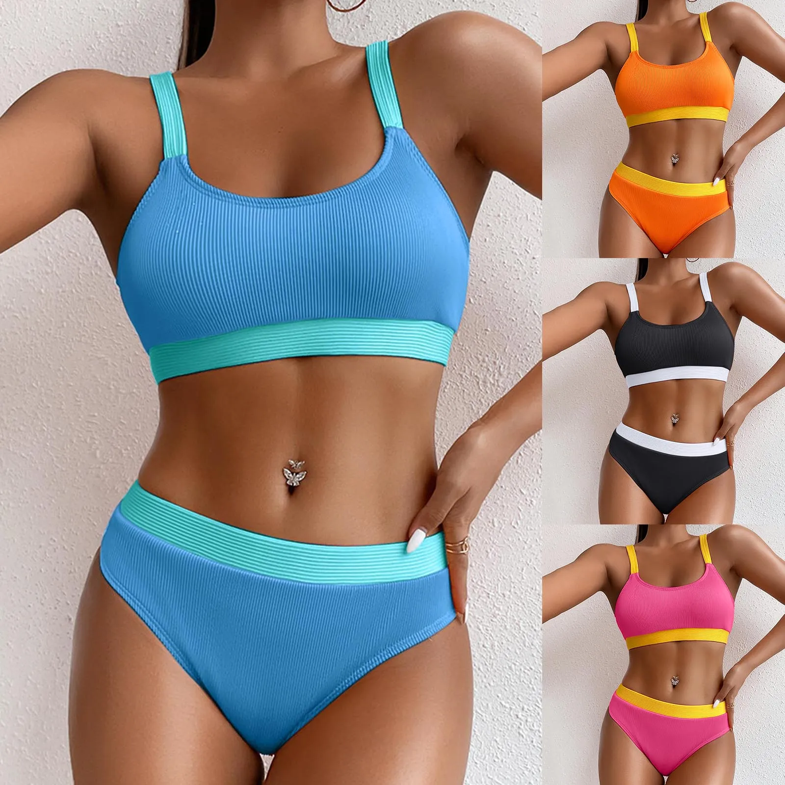 

Women Swimsuit High Waist Bikini Push Up Bikinis Print Female Beachwear Swimwear Swiming Beach Swimwear Sexy Bkini Tankini