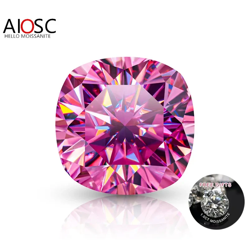 AIOSC Cushion Cut Moissanite Stone 0.5~6.0ct Pink Color Lab Loose Gems Pass Diamond Tester with GRA Certificate Fine Jewelry
AIOSC Cushion Cut Moissanite Stone 0.5~6.0ct Pink Color Lab Loose Gems Pass Diamond Tester with GRA Certificate Fine Jewelry