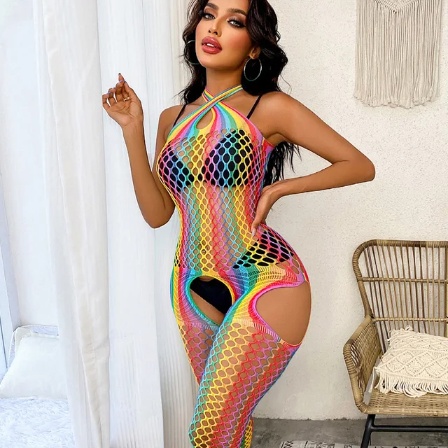 Costume de batterie en maille sexy pour femmes, collants résille, entrejambe ouvert, costume de batterie 7.0, lingerie, collants, bas de corps, vêtements de nuit, vêtements porno sexuels 1