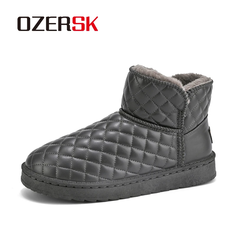OZERSK Winter Men Casual Snow Boots Warm Plush Non-Slip High Quality Leather Fashion Waterproof Fur Comfortable Boots Size 39-45
OZERSK Winter Men Casual Snow Boots Warm Plush Non-Slip High Quality Leather Fashion Waterproof Fur Comfortable Boots Size 39-45