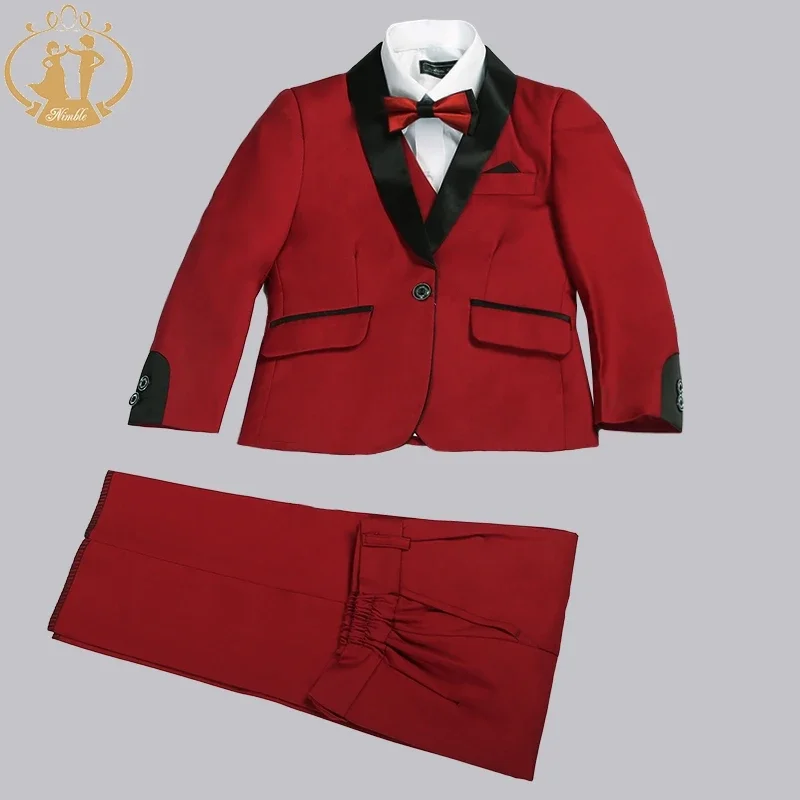 Nimble Spring Autumn Formal Suits for Boys Kids Wedding Blazer 3Pcs/Set Children Wholesale Clothing 3 Colors Red Black and Blue
Nimble Spring Autumn Formal Suits for Boys Kids Wedding Blazer 3Pcs/Set Children Wholesale Clothing 3 Colors Red Black and Blue