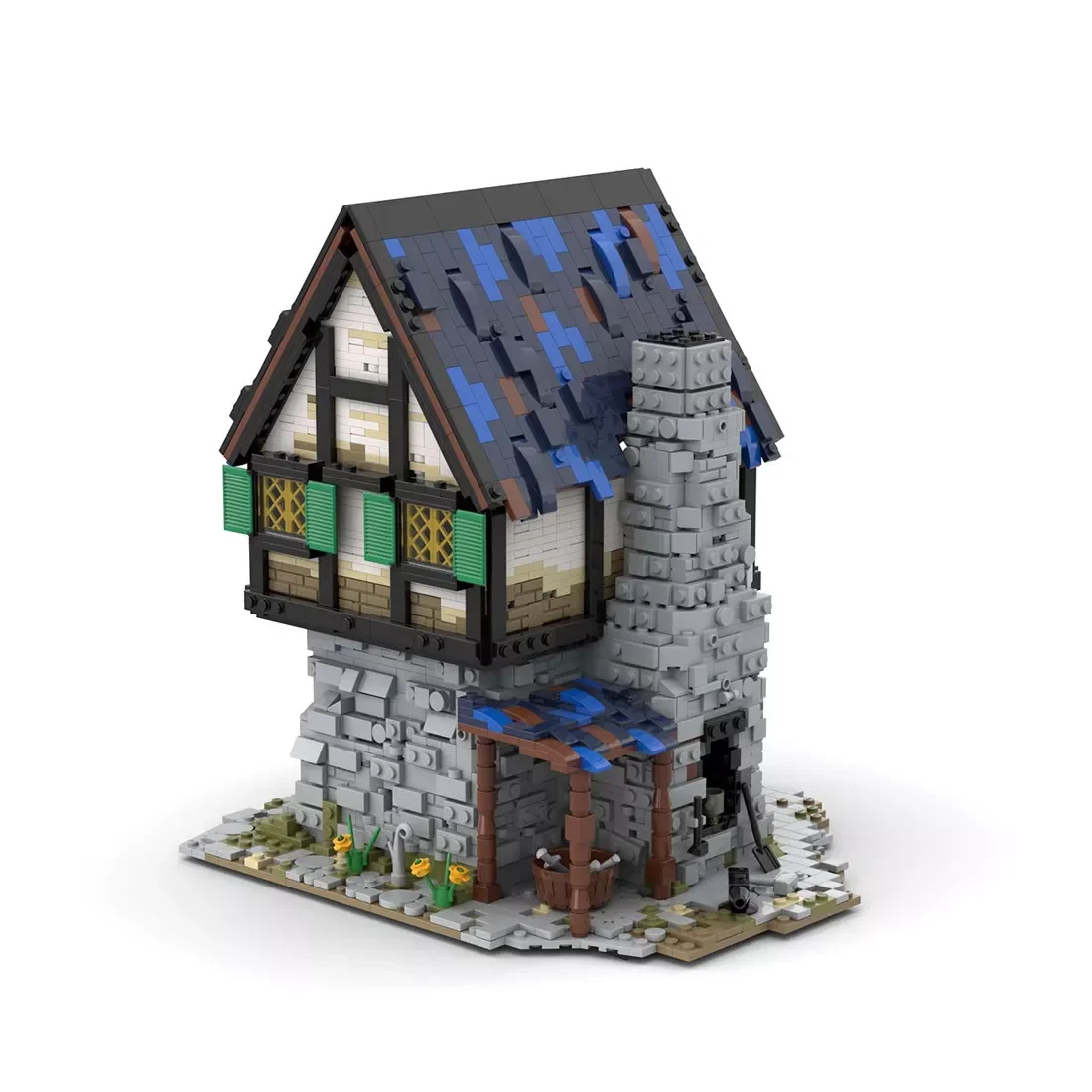 Creative Medieval Blacksmith Shop Building Blocks European City Street View Store MOC Model Bricks Toys Gift for Adults and Kids Creative Medieval Blacksmith Shop Building Blocks European City Street View Store MOC Model Bricks Toys Gift for Adults and Kids