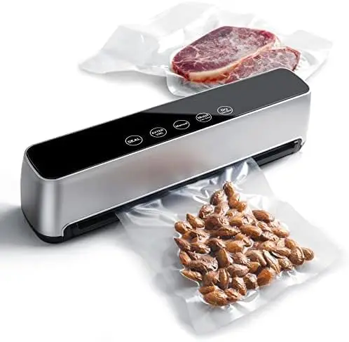 Automatic Vacuum Sealer Machine, Hands-Free Operation, 5 Functions, Suitable for Vacuum Sealing Dry and Wet Foods, LED Indicator
Automatic Vacuum Sealer Machine, Hands-Free Operation, 5 Functions, Suitable for Vacuum Sealing Dry and Wet Foods, LED Indicator
