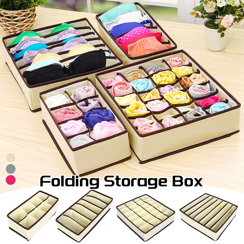 4pc/set Portable Underwear Storage Box Drawers Clothes Organizer Socks Bra Scarf Tie Multifunc Organization Dividers
4pc/set Portable Underwear Storage Box Drawers Clothes Organizer Socks Bra Scarf Tie Multifunc Organization Dividers