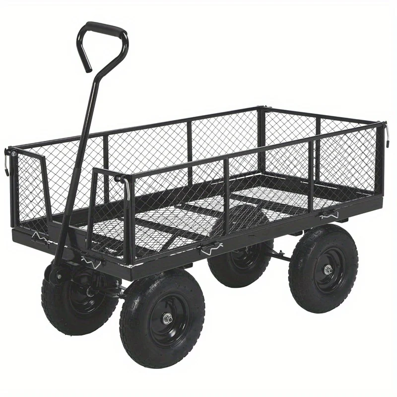 Steel Yard Cart Jumbo Garden Wagon with Removable Sides 1400-Lb. Capacity, 37in.L x 15.48in.W x 40.15in.H Gas pimienta Camping l
Steel Yard Cart Jumbo Garden Wagon with Removable Sides 1400-Lb. Capacity, 37in.L x 15.48in.W x 40.15in.H Gas pimienta Camping l