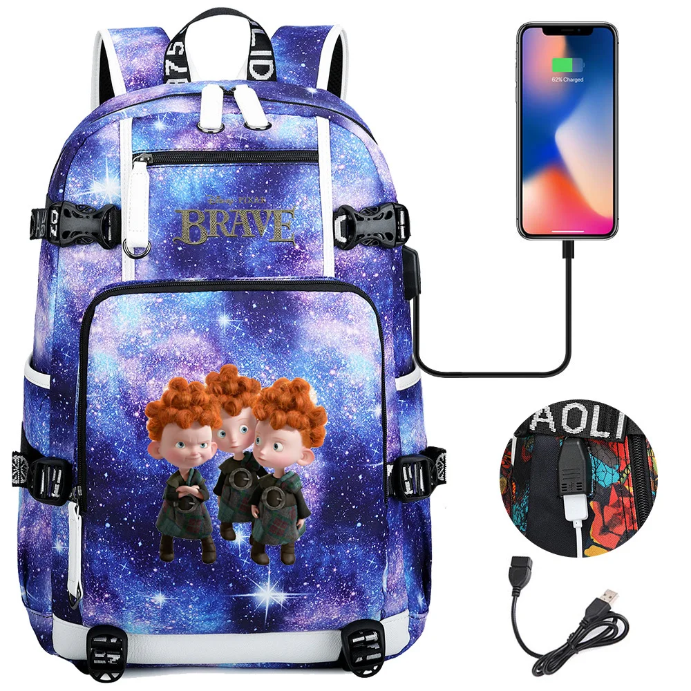 

Brave Multifuction Boys Students Schoolbag Large Capacity Laptop Bag Waterproof USB Charging Backpack Mochila