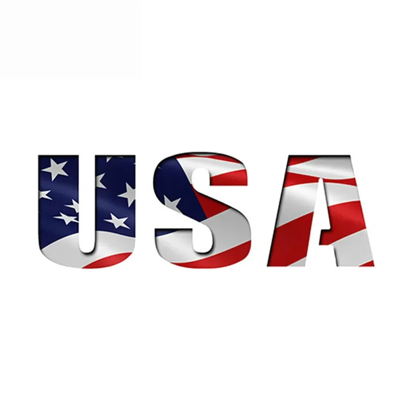 

Dawasaru Creative Car Sticker Usa Cutout Flag Decal Vinyl Waterproof Sunscreen Cover Scratch Decoration Decals,15cm*5cm