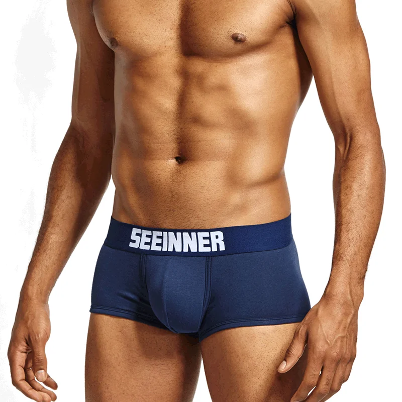 Seeinner cotton men's boxer panties solid color Japanese simple and comfortable youth low-rise tight toe
Seeinner cotton men's boxer panties solid color Japanese simple and comfortable youth low-rise tight toe