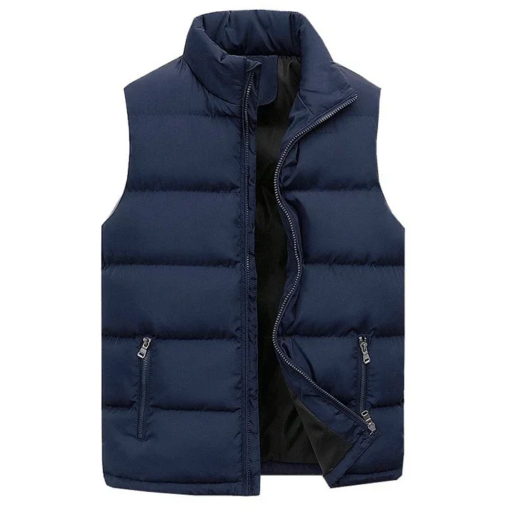 Outwear Vest Stand Zip Coats Warm Loose Winter Waistcoats Collar Casual Men Pad Sleeveless Solid Cotton Autumn
Outwear Vest Stand Zip Coats Warm Loose Winter Waistcoats Collar Casual Men Pad Sleeveless Solid Cotton Autumn