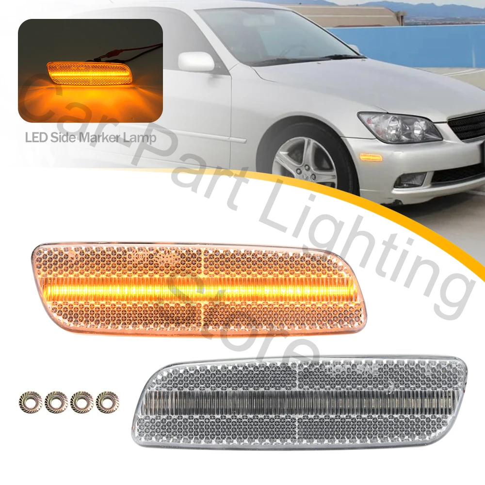 2PCS For Lexus IS300 LS400 GS300 GS400 GS430 Toyota Prius LED Side Marker Arrow Indicator Light Replace OEM Turn Signal Blinker
2PCS For Lexus IS300 LS400 GS300 GS400 GS430 Toyota Prius LED Side Marker Arrow Indicator Light Replace OEM Turn Signal Blinker