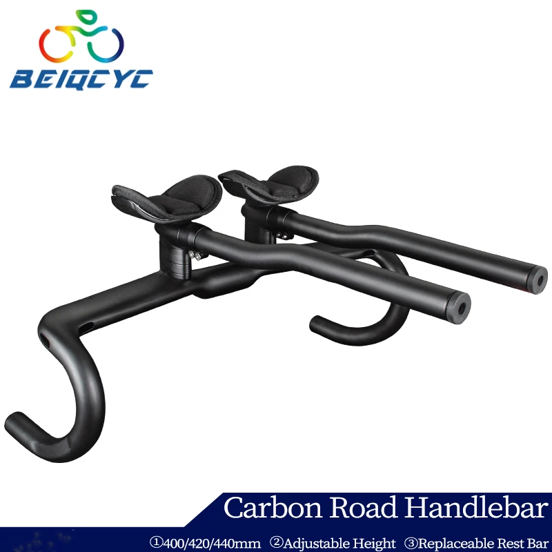 Carbon Handlebar Road tt bike accessories aero bars 40/ 42/44cm triathlon time trial handlebar tt handlebar
Carbon Handlebar Road tt bike accessories aero bars 40/ 42/44cm triathlon time trial handlebar tt handlebar