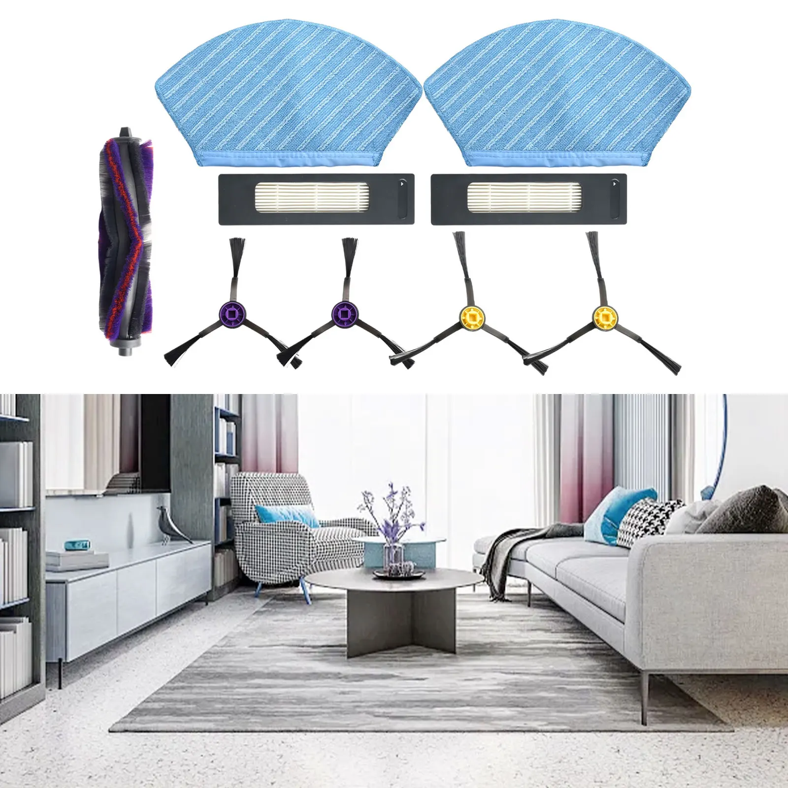Main Brush Filters Side Brush Mop Cloth Kit For Fakir Robert R-S 770 Sweeping Roboat Vacuum Cleaner Accessories Spare Parts
Main Brush Filters Side Brush Mop Cloth Kit For Fakir Robert R-S 770 Sweeping Roboat Vacuum Cleaner Accessories Spare Parts