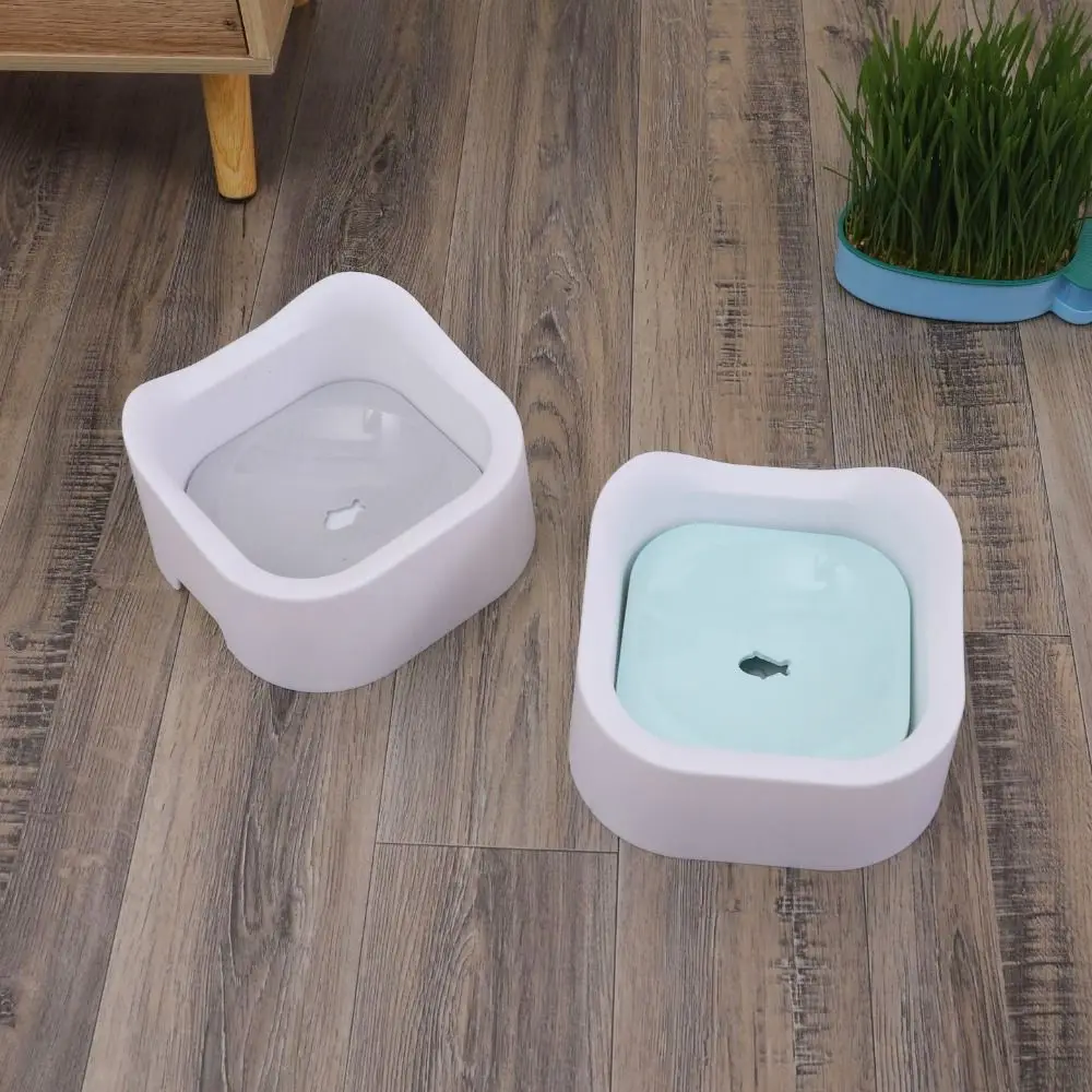 

No Spill Floating Non-Wetting Mouth Dog Bowl Non-Wetting Mouth Plastic Pet Floating Bowl Removable Splash Prevention