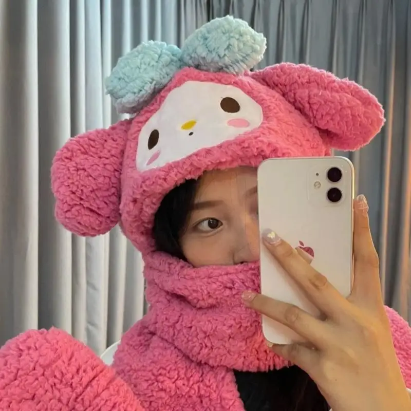 Sanrios Plush Beret Kitty Animation Peripheral Kuromi Scarf Gloves One-Piece Cute Female Student My Melod Ins New Christmas Gift
Sanrios Plush Beret Kitty Animation Peripheral Kuromi Scarf Gloves One-Piece Cute Female Student My Melod Ins New Christmas Gift