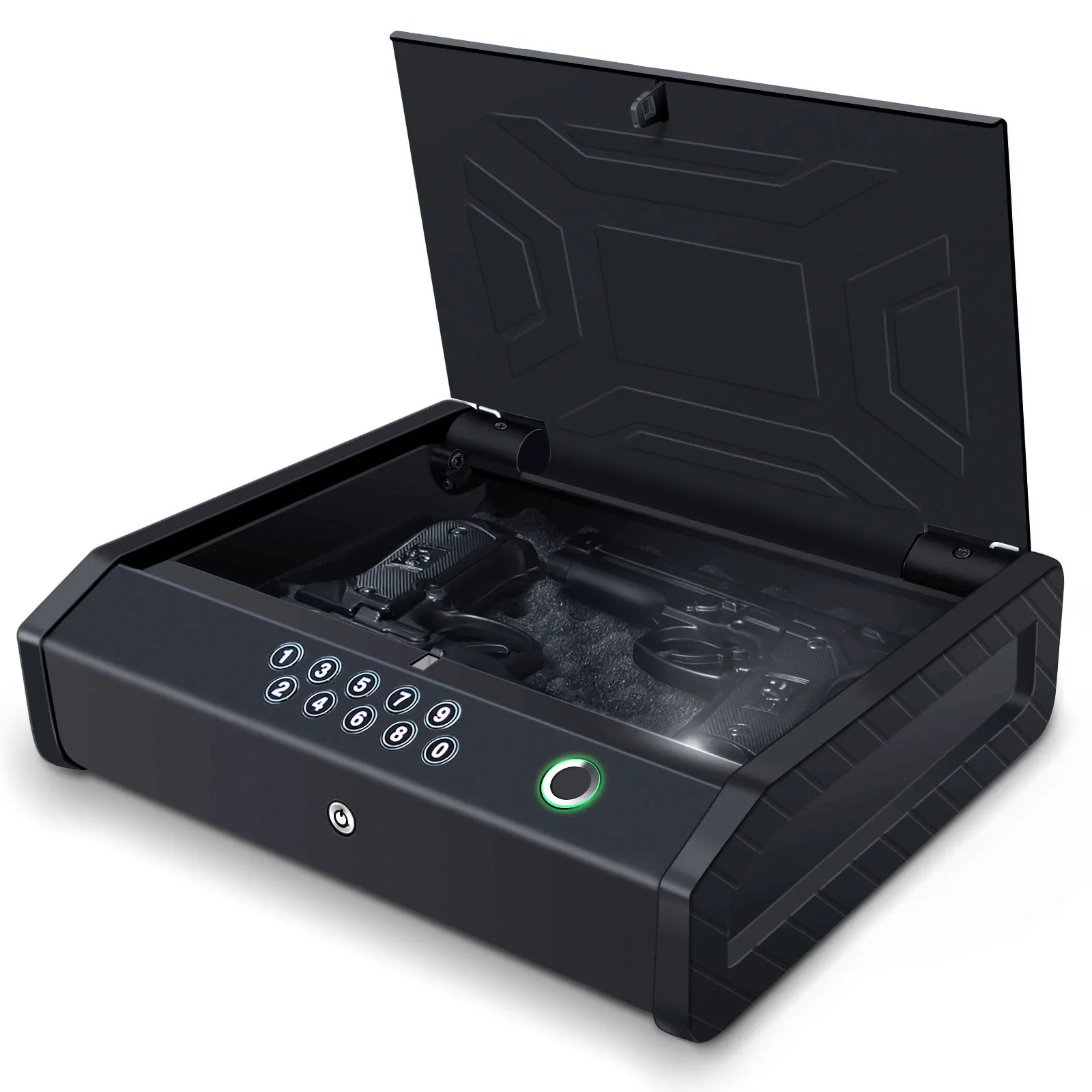 

Anti-theft Fingerprint Combination Safe Anti-drop Car Pistol Safe Box Can Put Some Valuable Items Such As Necklaces Cash So On