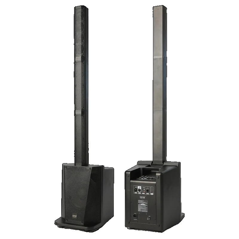

800W Class D Array Active Column Battery Speakers Plastic Audio Professional PA System Amplifier Outdoor Loudspeaker