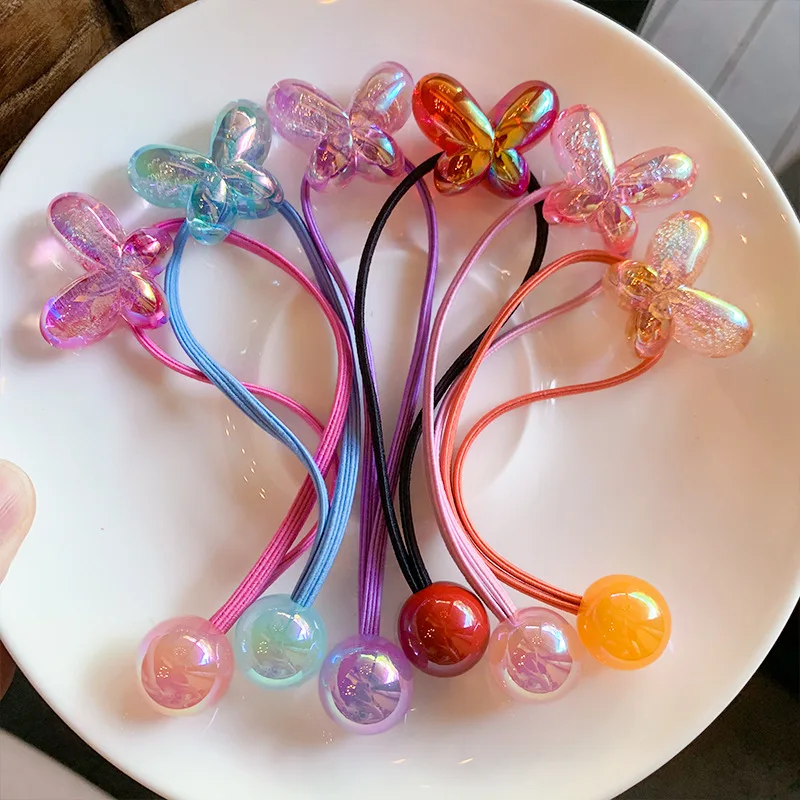 2PCS Set Solid Color Bubble Simple Bow Butterfly Round Ball Bead Long Elastic Rubber Band Girl Cute Fairy Ponytail Hair Ties
2PCS Set Solid Color Bubble Simple Bow Butterfly Round Ball Bead Long Elastic Rubber Band Girl Cute Fairy Ponytail Hair Ties