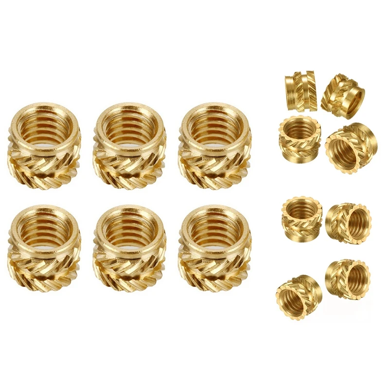 50Pcs 3D Printing Model Insert Nut, Knurled Brass Nut, Injection Molding Insert Nut For 3D Printer Voron 2.4 Etc
50Pcs 3D Printing Model Insert Nut, Knurled Brass Nut, Injection Molding Insert Nut For 3D Printer Voron 2.4 Etc