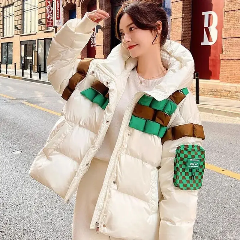 2023 Winter New Women's Down Jacket Medium-Length Hooded Loose Design Sense Fashion 90 White Duck Down Thick Warm Coat Female
2023 Winter New Women's Down Jacket Medium-Length Hooded Loose Design Sense Fashion 90 White Duck Down Thick Warm Coat Female