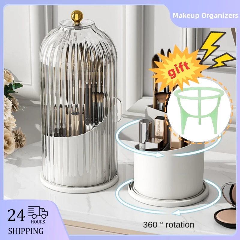 Makeup Brush Holder 360° Rotating Storage Box Dustproof Cosmetic Brushes Cartridge Makeup Storage Organization Home Accessories
Makeup Brush Holder 360° Rotating Storage Box Dustproof Cosmetic Brushes Cartridge Makeup Storage Organization Home Accessories