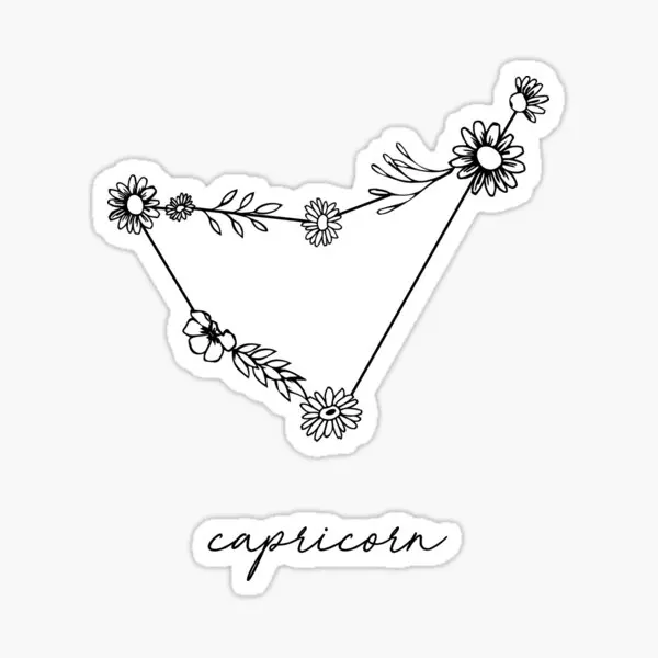Capricorn Zodiac Wildflower Constellatio 5PCS Car Stickers for Room Background Art Kid Laptop Living Room Funny Stickers Print
Capricorn Zodiac Wildflower Constellatio 5PCS Car Stickers for Room Background Art Kid Laptop Living Room Funny Stickers Print