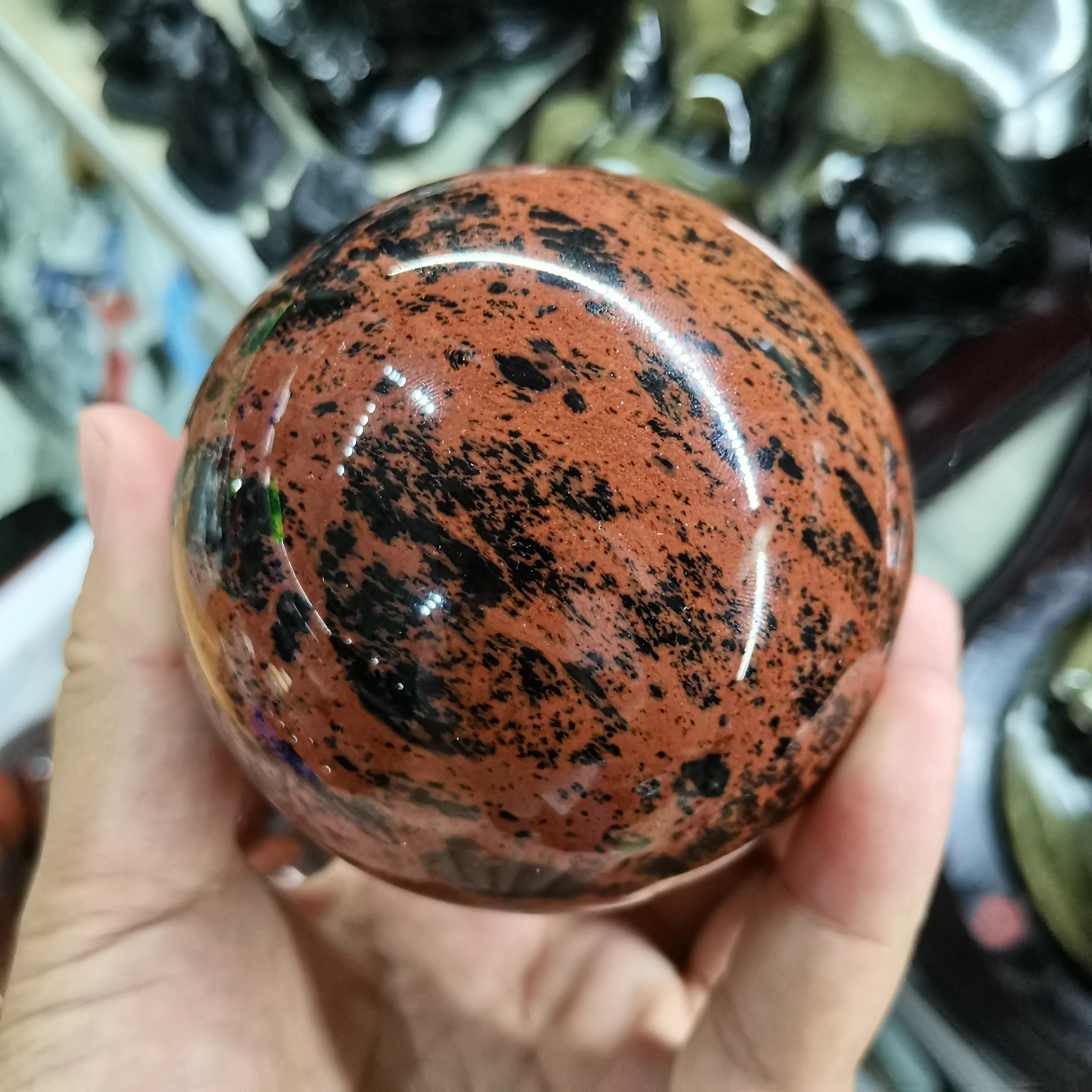 Natural Red obsidian Sphere Crystal Ball Healing Stone Energy Crystals for Meditation Stones Home Decoration
Natural Red obsidian Sphere Crystal Ball Healing Stone Energy Crystals for Meditation Stones Home Decoration