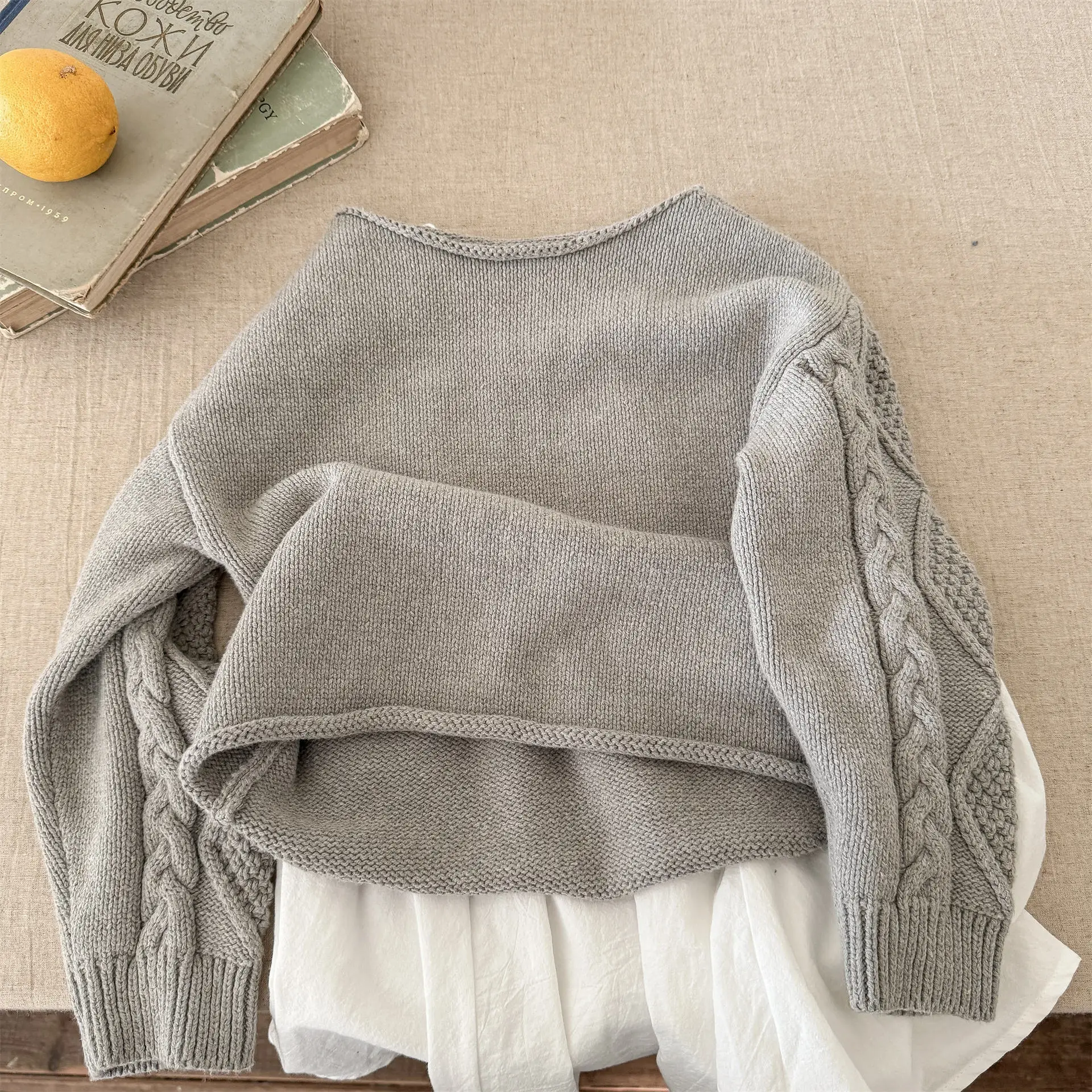 2025 Autumn New Children Long Sleeve Knit Sweater Solid Baby Pullover Girls Loose Sweater Kids Knitted Tops Toddler Clothes 21 Sb68333f36d5b41a795c3cc6de60ee6dcS