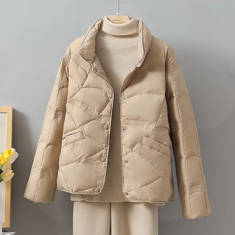Down Jacket Women's Short 2023 New Stand Collar Light White Duck down Fashionable Elegant Autumn and Winter Lightweight Coat
Down Jacket Women's Short 2023 New Stand Collar Light White Duck down Fashionable Elegant Autumn and Winter Lightweight Coat