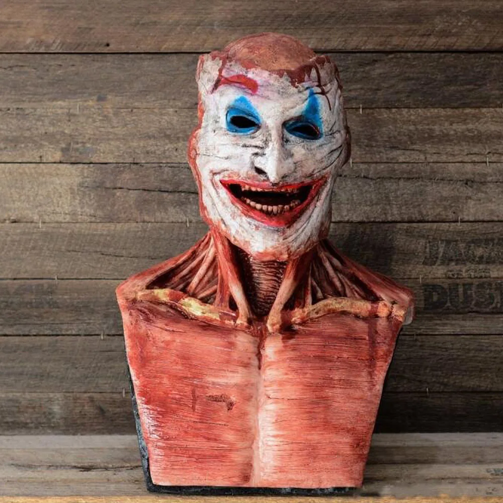 Halloween Scary Skull Joker Mask Cosplay Horror Moveable Mouth Double Layer Skeleton Clown Killer Latex Helmet Party Prop
Halloween Scary Skull Joker Mask Cosplay Horror Moveable Mouth Double Layer Skeleton Clown Killer Latex Helmet Party Prop