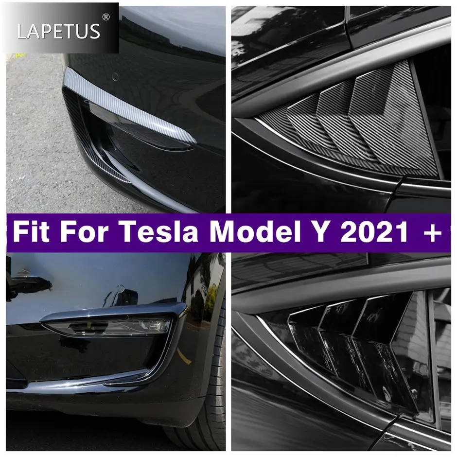 Car Accessories Front Fog Lights Lamps Bumper Corner Stripes / Rear Window Louver Shutter Cover Trim For Tesla Model Y 2021 2022
Car Accessories Front Fog Lights Lamps Bumper Corner Stripes / Rear Window Louver Shutter Cover Trim For Tesla Model Y 2021 2022