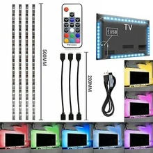 LED Light Strips Color Changing TV LED Backlight 5V RGB 20-Inch Light Strip with Remote Controller Home Decor
LED Light Strips Color Changing TV LED Backlight 5V RGB 20-Inch Light Strip with Remote Controller Home Decor