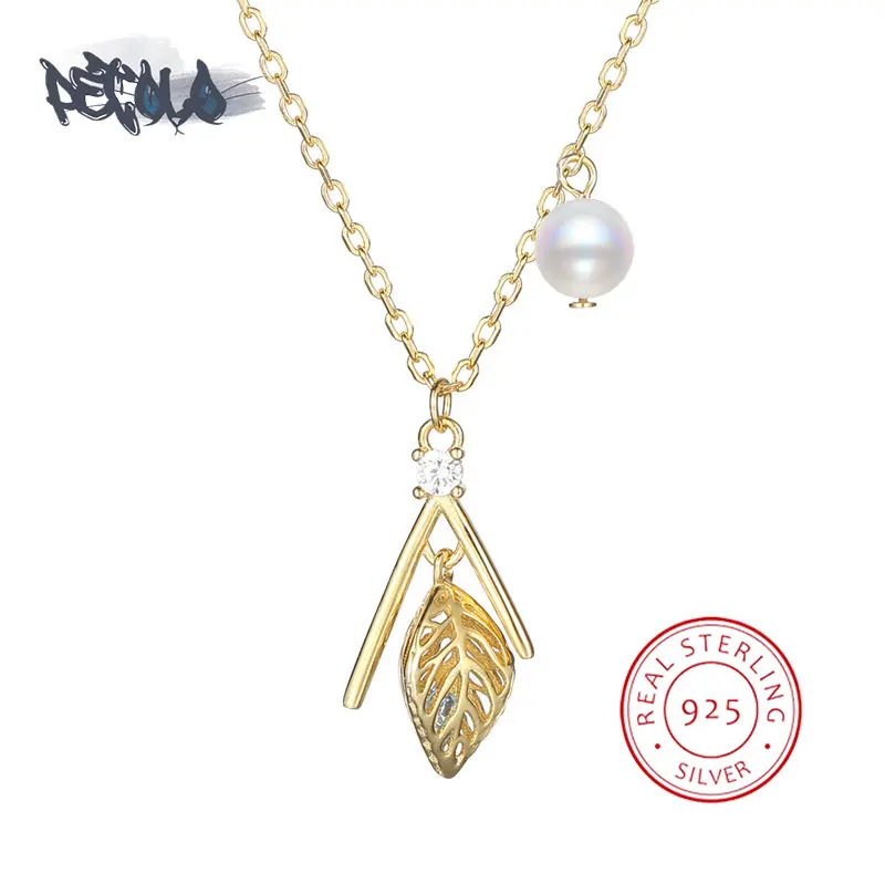 Beautiful 925 Silver Necklace for Women Luxury Leaf Shape Silver Jewelry Set with Pearl Jewelry Sterling Silver Clavicle Chain
Beautiful 925 Silver Necklace for Women Luxury Leaf Shape Silver Jewelry Set with Pearl Jewelry Sterling Silver Clavicle Chain