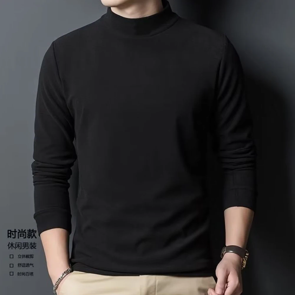 Autumn Winter Men's Half Turtleneck Thermal Double-Sided Fleece Underwear Tops Long-Sleeved Bottoming T-Shirt Tops
Autumn Winter Men's Half Turtleneck Thermal Double-Sided Fleece Underwear Tops Long-Sleeved Bottoming T-Shirt Tops