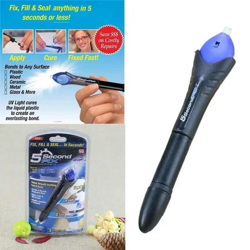 Quick-Drying Universal Laser Glue Home Powered Liquid Plastic Welding 5 Second Fix UV Light Repair Pen Tool
Quick-Drying Universal Laser Glue Home Powered Liquid Plastic Welding 5 Second Fix UV Light Repair Pen Tool
