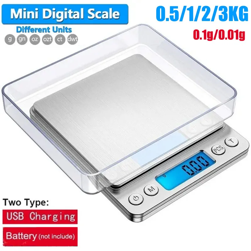 LCD Electronic Digital Kitchen Scale Stainless Steel High Precision Food Scale Home Mini Pocket Jewelry Scale Measuring Tools 
LCD Electronic Digital Kitchen Scale Stainless Steel High Precision Food Scale Home Mini Pocket Jewelry Scale Measuring Tools