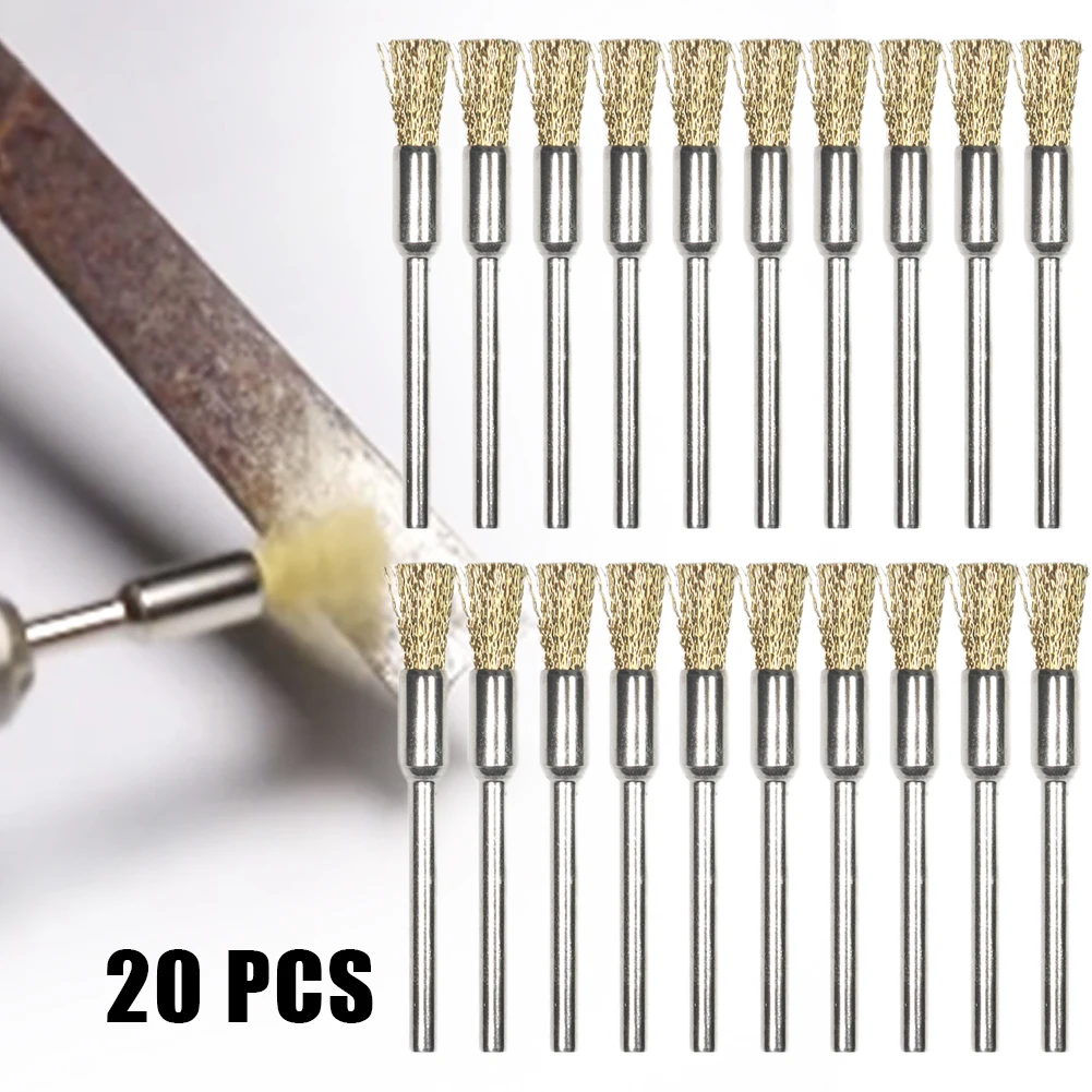 Brushes Polising Brushes 20* 20Pcs 5mm Brass Rotary Metals Wire Wheel Pencil For Power Drill Tool High Quality
Brushes Polising Brushes 20* 20Pcs 5mm Brass Rotary Metals Wire Wheel Pencil For Power Drill Tool High Quality