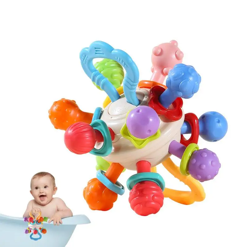 Rattle Teether Toy Kids Teether Chew Toys Rattle Teething Toys Set Easy Grip Small Teether Toy for Music Learning Soft Soothing
Rattle Teether Toy Kids Teether Chew Toys Rattle Teething Toys Set Easy Grip Small Teether Toy for Music Learning Soft Soothing